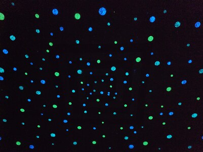 Glow in the Dark Star Dots - Multi Color Set for stunning night sky ceilings, invisible by day - image2